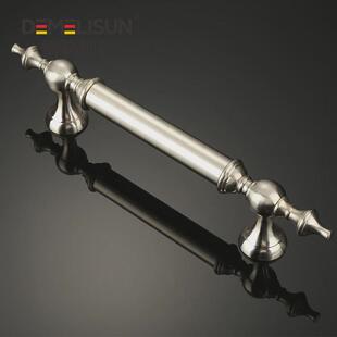 现代简约轻奢锌合金大门拉手门把手加厚不锈钢门把玻璃门拉手明装