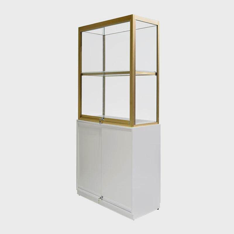 厂家供应珠宝店铺展柜铝合金珠宝首饰展柜高端轻奢钢化玻璃展示柜