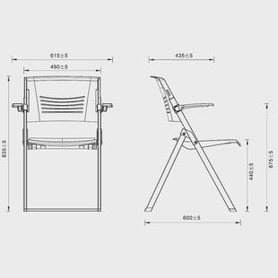 培训椅会议椅子可折叠带桌板写字板桌椅一体办公开会家用电脑椅子