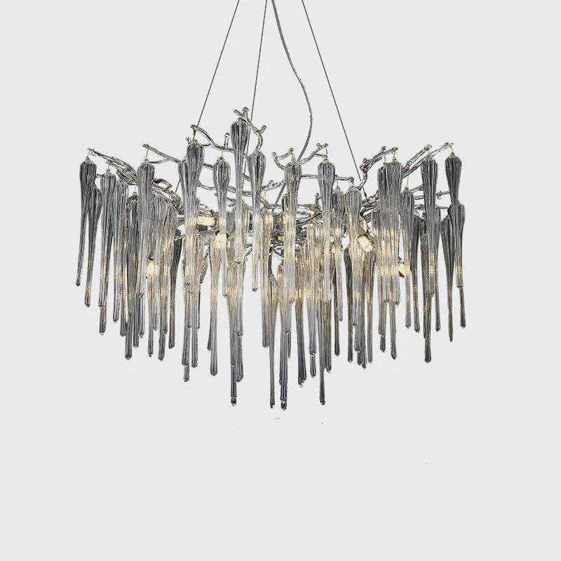 现代简约吊灯水晶吊灯客厅餐厅卧室高档别墅水晶吊灯轻奢铝材吊灯