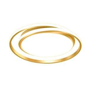 led卧室吸顶灯简约现代家用灯饰厂灯具温馨浪漫金色圆形书房房间