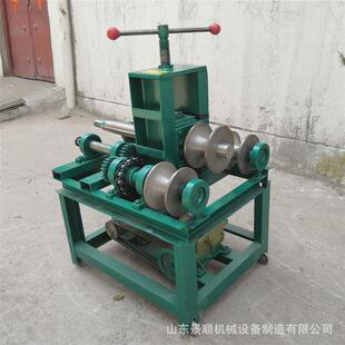 小型电动弯管机不锈钢圆管方管滚动式弯弧机大棚用立式折弯机