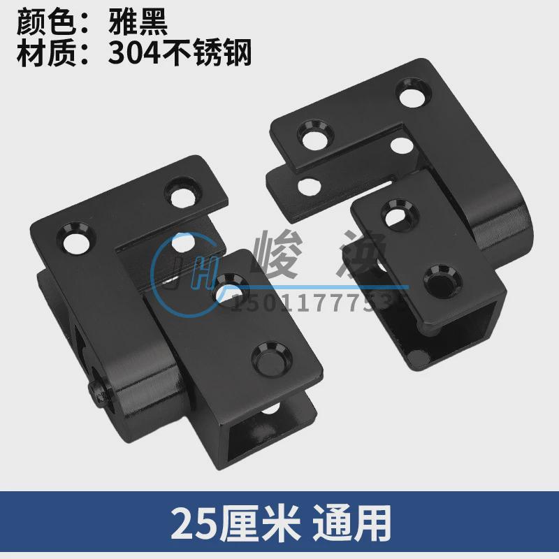 公共厕所卫生间隔断配件304加厚不锈钢合页左右木门天地夹头不分