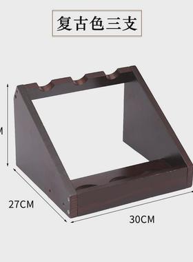 简易实木红酒架实木酒瓶架斜家用现代客厅酒柜葡萄酒摆件放木架子