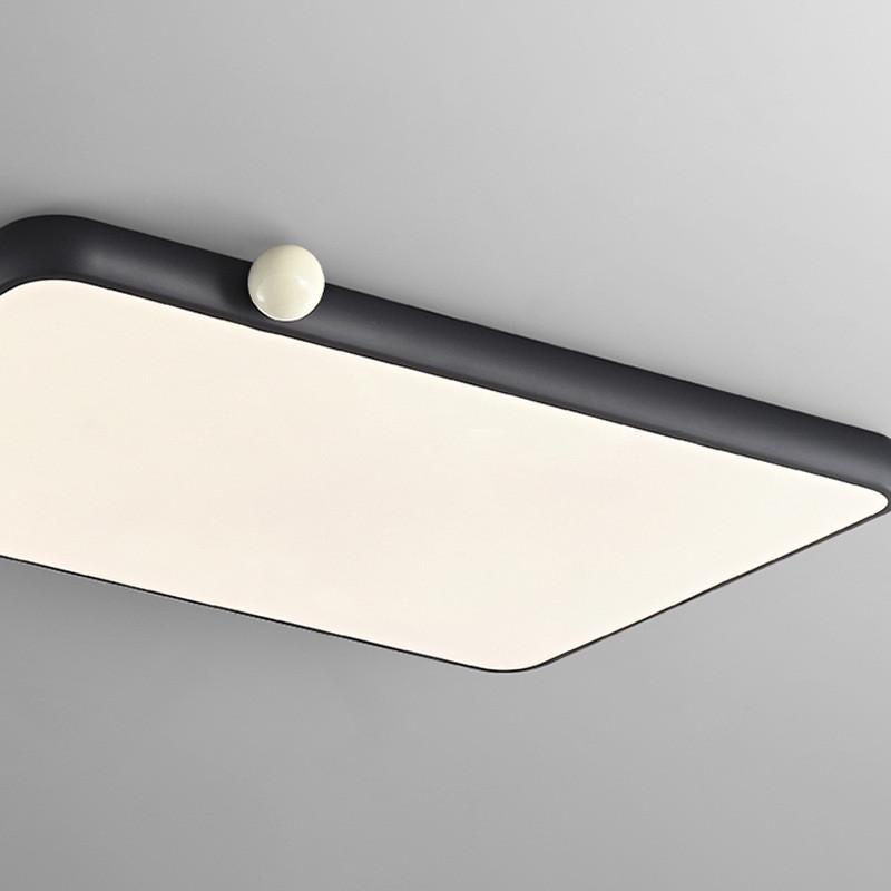 式意极简客厅吸顶灯现代简约大气护眼led新款创意长方形主灯