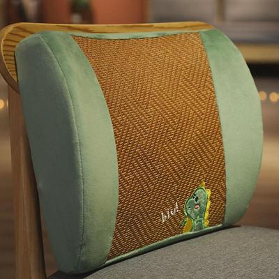 si6k办公室座椅靠枕夏季凉席腰靠腰垫久坐靠垫腰枕靠背垫椅子护腰