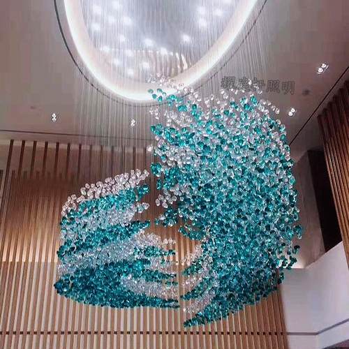 来图定制吊灯大型商场酒店大堂灯饰宴会厅售楼部沙盘非标工程灯具