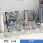 狗笼子室内中型折叠自由空间隔离栏带厕所家用宠物狗狗围栏 栅栏