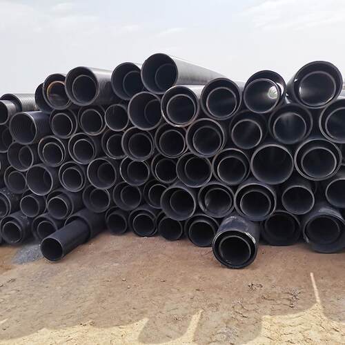 厂家直销惠州中空壁广州hdpe波纹管dn300缠绕管现货双壁波纹管