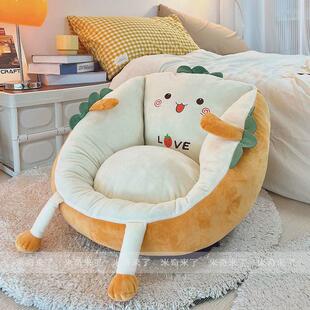 椅子懒人沙发地上坐墩榻榻米卧室家用坐垫靠背一体屁垫蒲团厚垫子