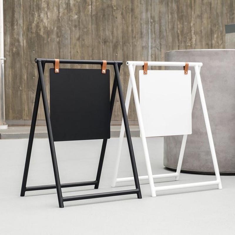 简约网红ins铁艺落地店铺立式门口展示架小招牌户外服装店广告牌