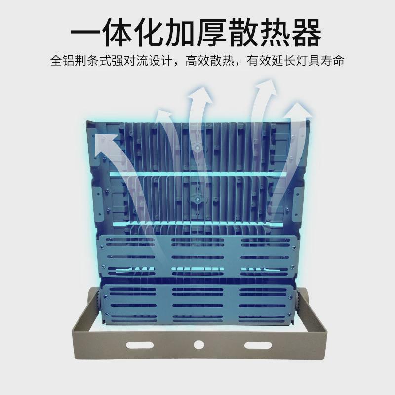 led隧道模组路灯户外防水广场蓝球场灯100w泛光灯照明投光灯