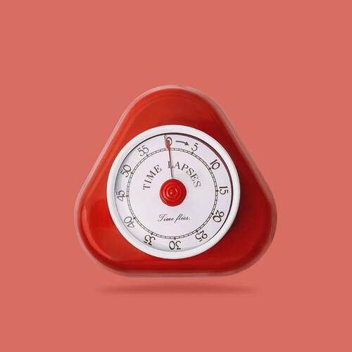 三角金属管理器时间磁吸机械提醒器学生厨房带磁倒计时器timer
