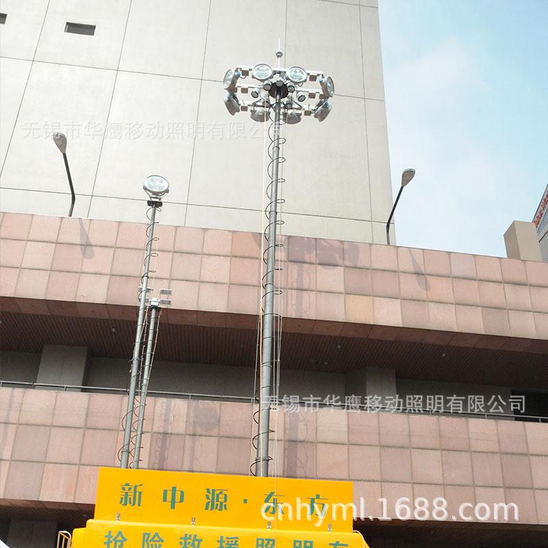 塔气动升降桅气动通讯批发直立照明升降灯杆车载升降照明灯