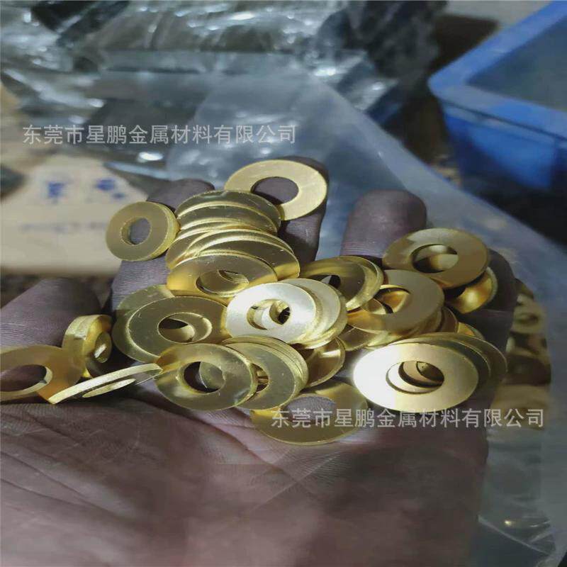 激光切割h62纯铜薄板铜圆片垫片批发t2黄铜板纯紫铜片diy铜异型片
