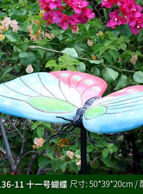 仿真发光户外幼儿园摆件蝴蝶园林景观雕塑动物公园林活动夜景装饰