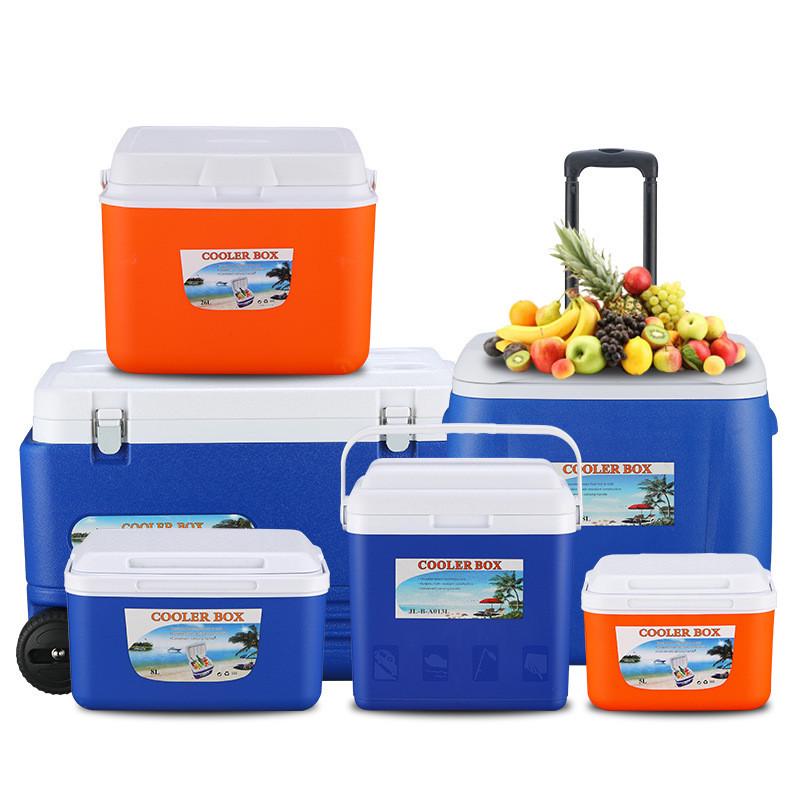 98N28L38L55LPU 带轮野外冰箱拉杆冷藏箱外卖户外塑料冰桶保温保