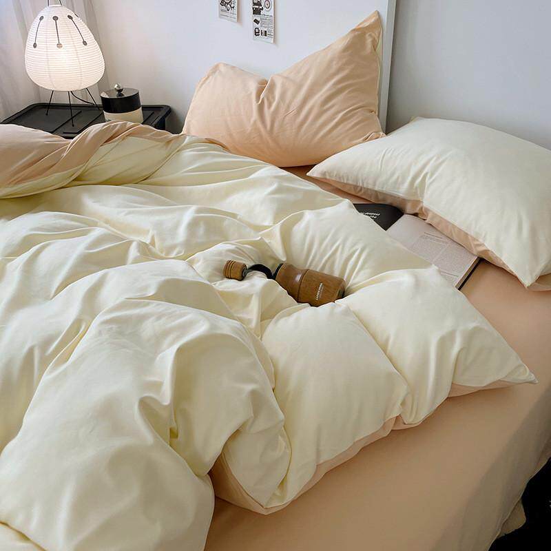纯色被套单件水洗棉简约150x200x230cm被罩床上四件套被单三件套