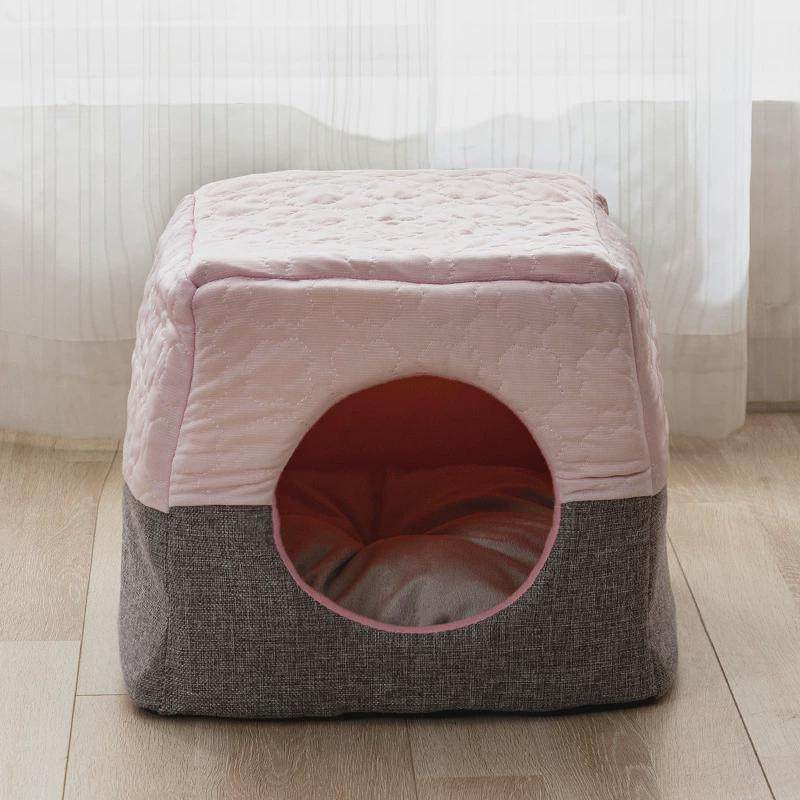 新品宠物宠物窝亚麻凉感两用猫房小型犬狗垫四季可用猫窝狗窝猫床,宠物/宠物食品及用品,狗窝/屋/帐篷/沙发,淘宝优惠券,粉丝福利购,淘宝优惠卷