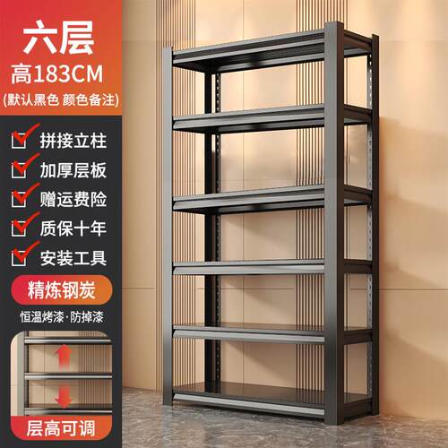 货架置物架家用展示架可调节多层仓储架子杂物商用超市阳台收新款