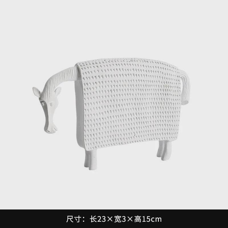 简约高级感酒柜摆件客厅电视柜小众艺术动物新中式抽象摆设装饰品