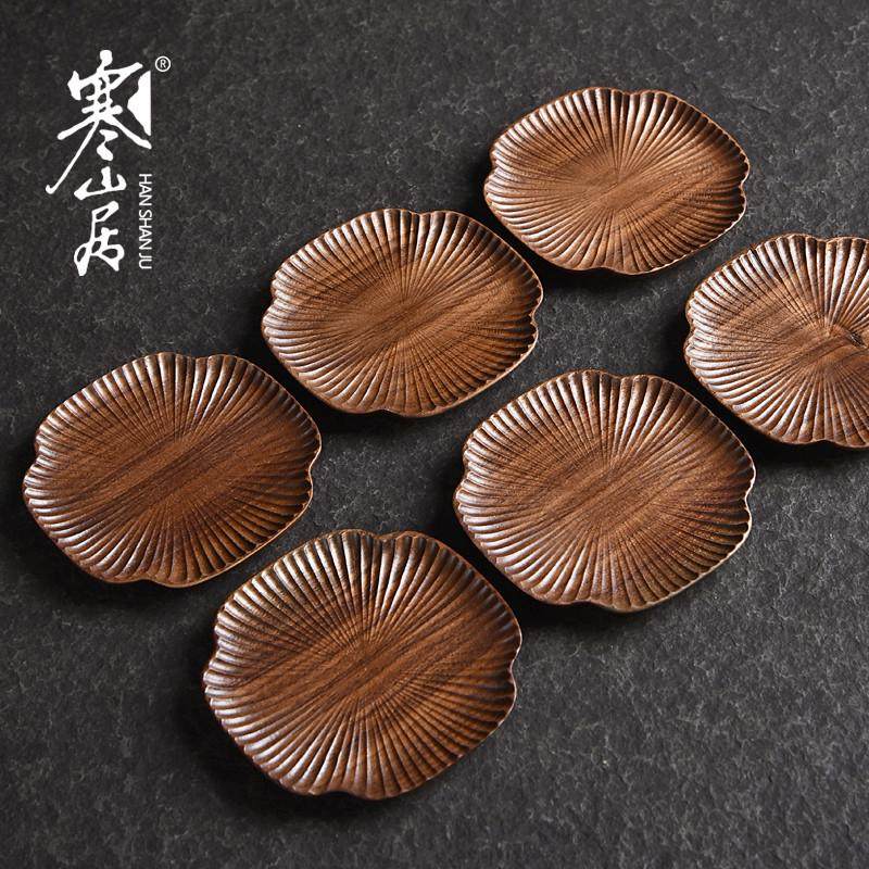 寒山居黑胡桃木杯垫手工实木茶杯托功夫茶具茶托茶道零配隔热杯垫,餐饮具,茶托,淘宝优惠券,粉丝福利购,淘宝优惠卷