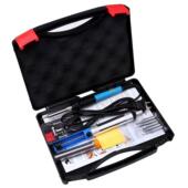 塑料盒子恒温电烙铁套装 220v 60w可调温铁洛工具箱欧规美规110v