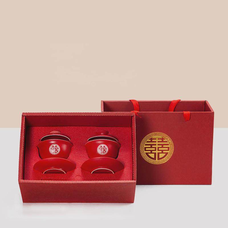 尚米特结婚改口敬茶杯一整套碗筷喜碗全套婚礼红色盖碗喜杯茶杯婚,节庆用品/礼品,喜碗/敬茶杯,淘宝优惠券,粉丝福利购,淘宝优惠卷