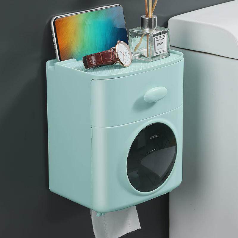 卫生纸盒卫生间纸巾卷纸抽纸厕纸置物架壁挂式免打孔防水厕所挂架