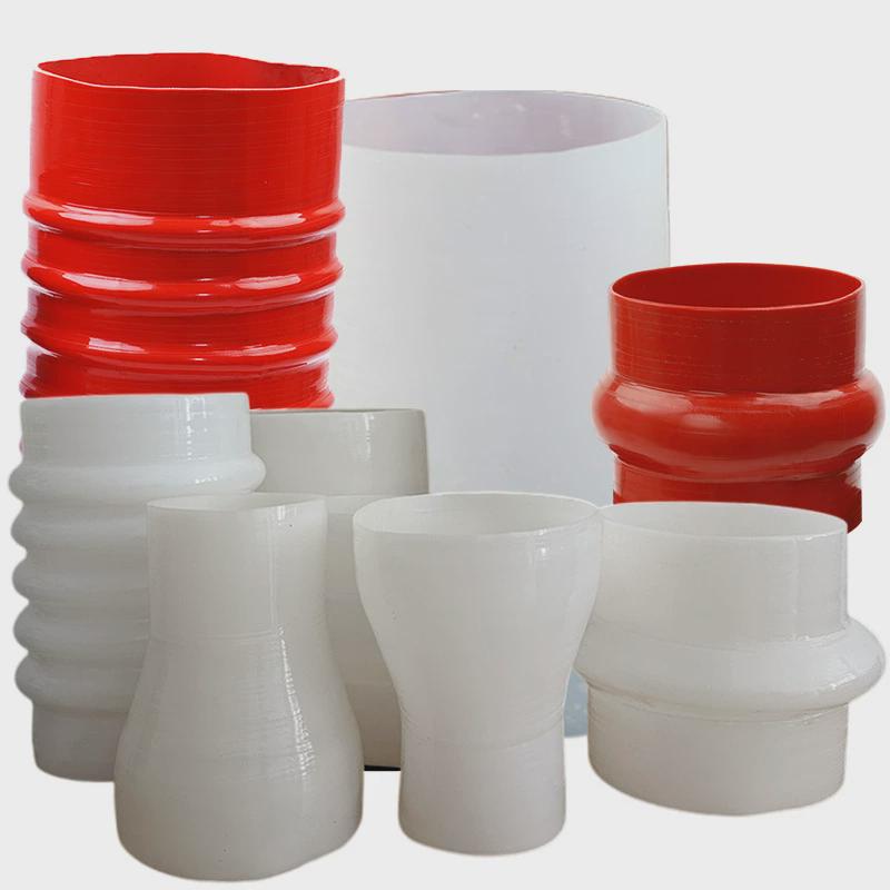 大口径硅胶波纹软管连接管道高温伸缩硅橡胶软振动一体成型硅胶管