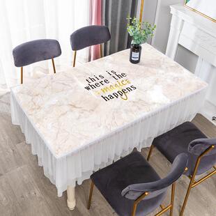 78n78n餐桌桌布全包茶几罩套家用客厅长方形蕾丝布艺电视柜桌布防