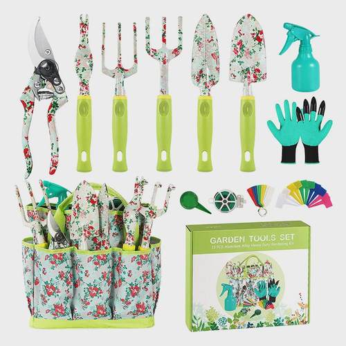 园林时尚修剪工具包印花花艺翻土种植用具组合套装花园工具