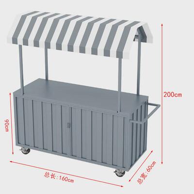 网红花车促销车小推车商场超市摆摊移动售货车早市夜市美食餐车