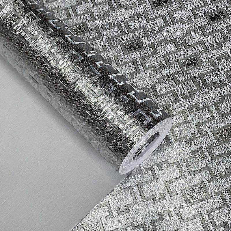 中式3d金色背景回纹防水壁纸客厅餐厅饭店ktv吊顶银色pvc墙纸,家装主材,无纺布墙纸,淘宝优惠券,粉丝福利购,淘宝优惠卷