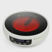 电陶炉茶炉多功迷你圆形电热茶炉家用玻璃壶烧水炉触摸款 1300w