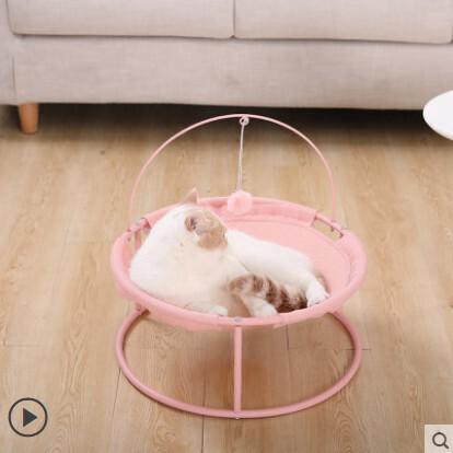 网红款冬季猫窝保暖可拆洗猫吊床宠物床猫咪趣味躺椅摇床四季通用