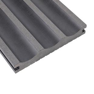 塑木半圆拼接地板外露台泳池园林公园景区绿化地板户外手动孔地板