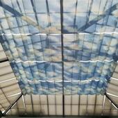 游泳馆阳光房天棚帘电动玻璃房遮阳帘折叠遮阳帘帘天窗天棚