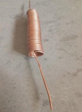 散热器弹簧式螺旋紫铜10x110x1.56x18x1mm紫铜管盘管加工