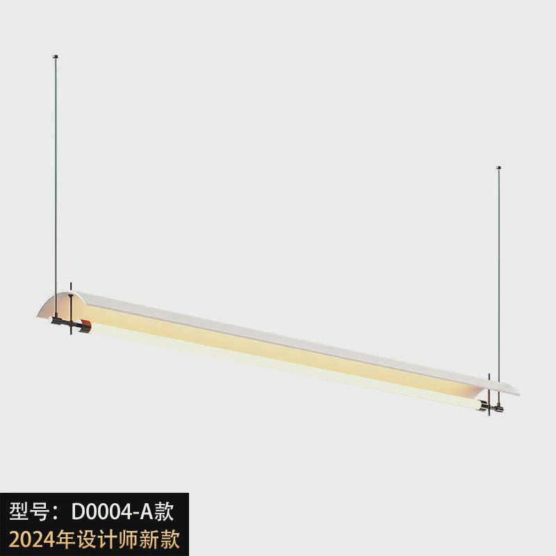 轻奢极简一字型长条餐灯意式餐桌吊灯创意超长办公室吧台灯餐厅灯
