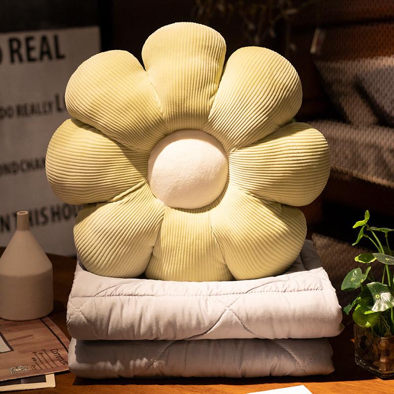 车用抱枕被子两用毯子二合一花朵折叠小枕头午睡靠枕多功能办公室