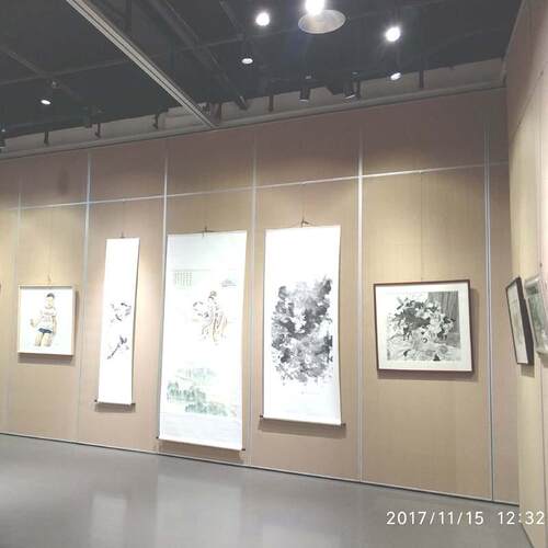 布阁画展屏风隔断展板厂家供应美术作品书法摄影展览板移动活动
