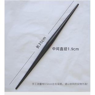 树妮檀木檀家用鱼肚型两头尖擀饺子皮用擀面杖紫光擀面棍擀面轴子