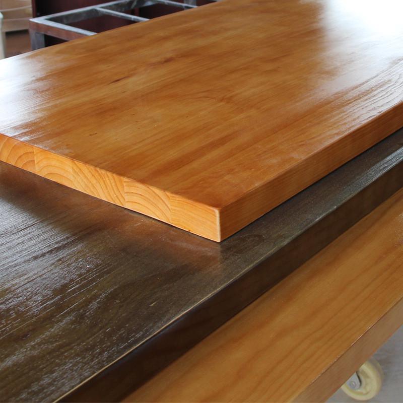 实木白蜡木樱桃木榆木书桌茶几餐桌桌面学习办公会议桌面板