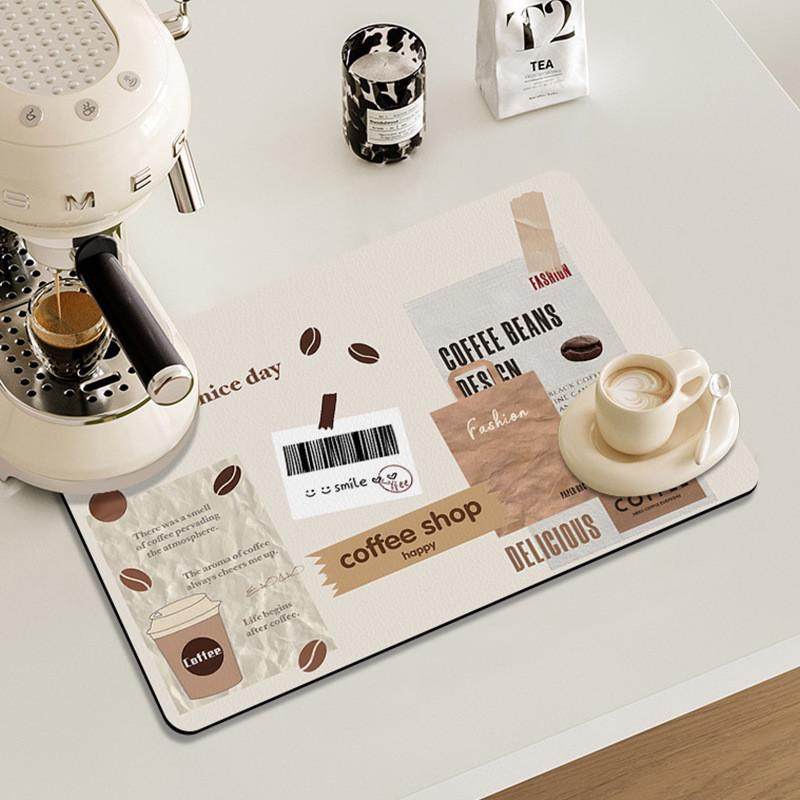 咖啡机吸水垫子厨房台面沥水垫速干隔热防滑吧台杯垫碗盆控水垫,居家布艺,餐垫,淘宝优惠券,粉丝福利购,淘宝优惠卷
