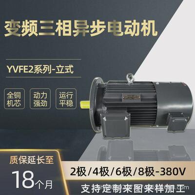 河北电机变频大量销售yvfe2-6极2.2-132kw厂家三相异步电机