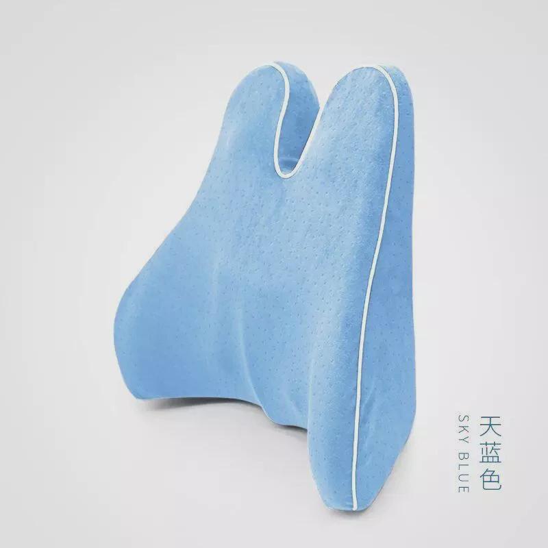 记忆棉办公室靠垫汽车座椅靠背椅慢回弹腰靠枕护腰垫包邮一件发货