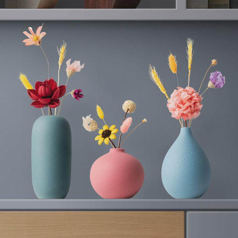 现代简约酒柜装饰品摆件玄关客厅电视柜创意高级感小花瓶轻奢家居