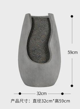 流水生财喷泉摆件办公室桌面客厅家居户外庭院循环水落地装饰景观