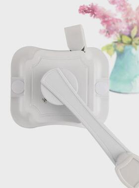 06ym白色升降晾衣架简约双杆式杆手摇凉衣架圆晾被衣杆阳台晒衣架